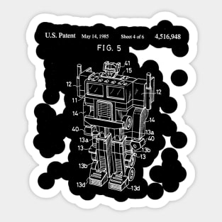 G1 Optimus Prime Patent Sticker